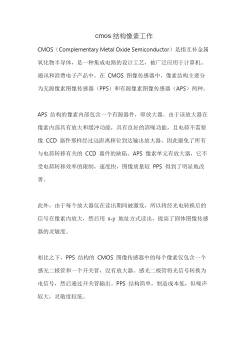cmos结构像素工作