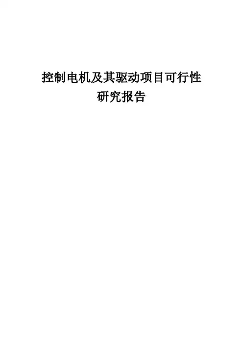 控制电机及其驱动项目可行性研究报告