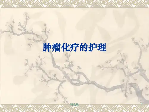 肿瘤化疗的护理ppt课件