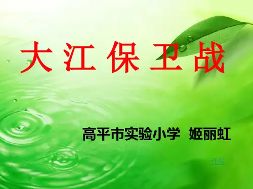 大江保卫战1PPT课件
