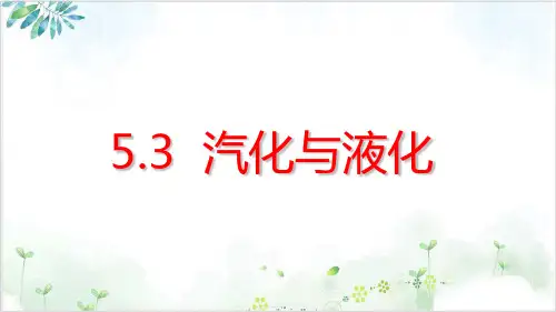 [人教版]《汽化和液化》精品课件1