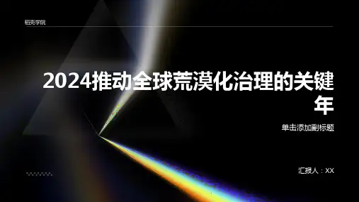 2024推动全球荒漠化治理的关键年