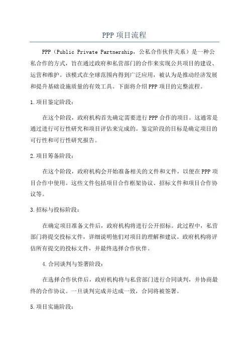 PPP项目流程