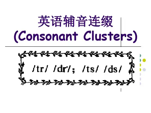 第十二单元 英语辅音连缀