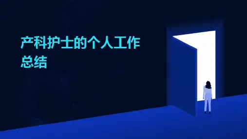 产科护士的个人工作总结PPT
