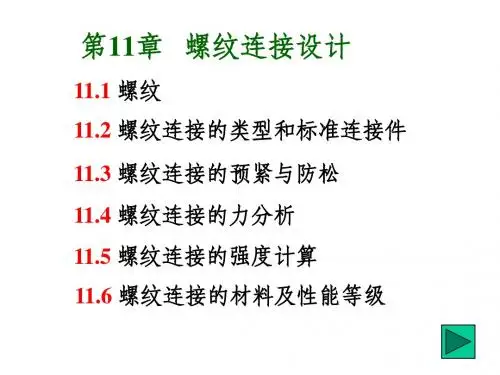 第11章  螺纹连接设计