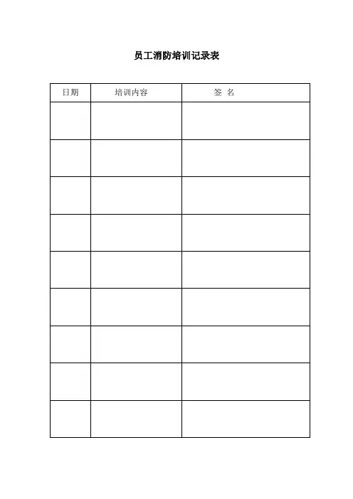 消防安全人员名单