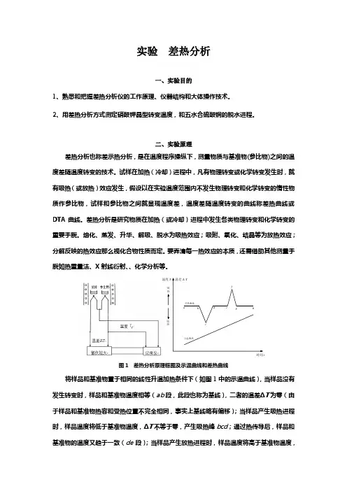 实验差热分析