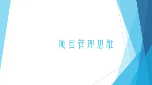 项目管理思维与实践