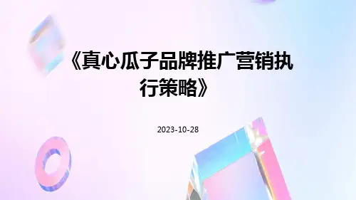真心瓜子品牌推广营销执行策略