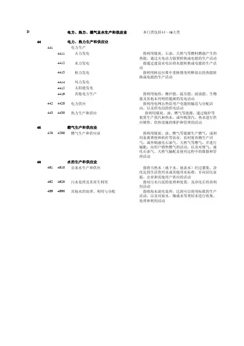 电力热力燃气及水生产和供应业