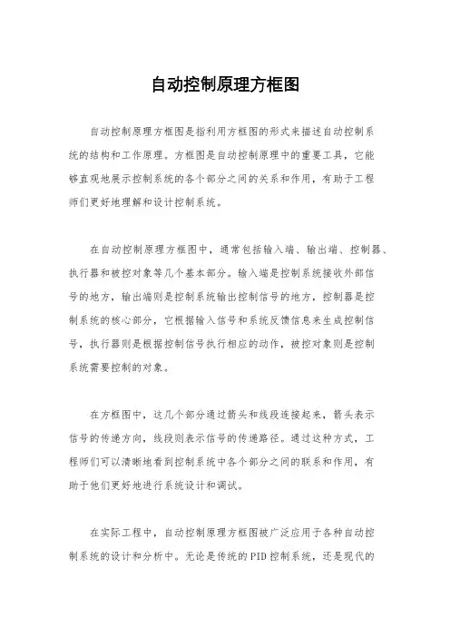 自动控制原理方框图