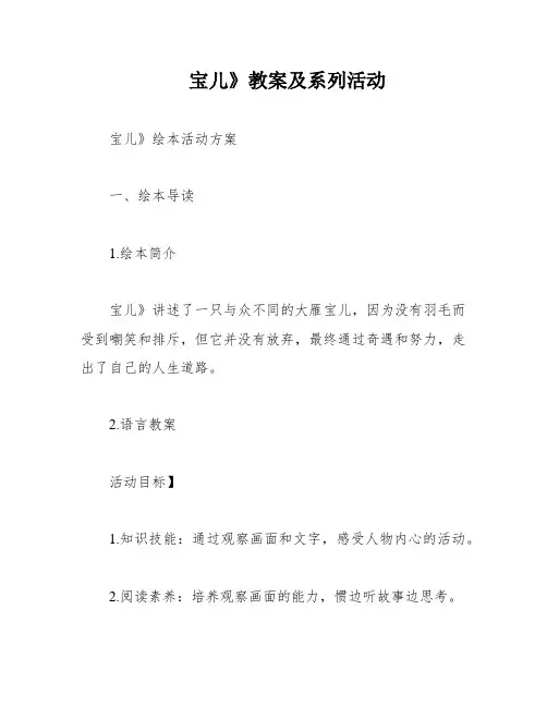 宝儿》教案及系列活动