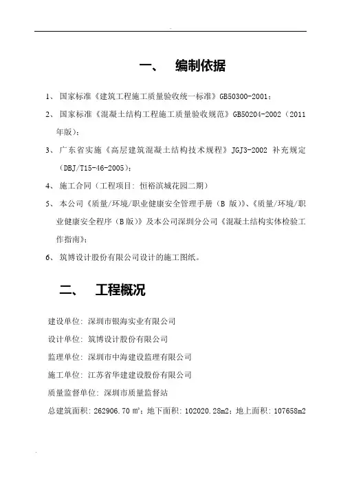 结构实体检验专项方案