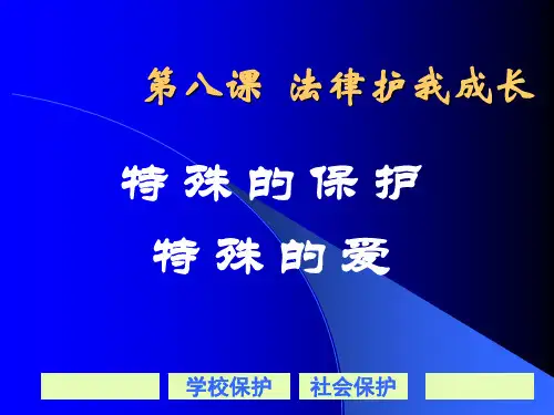 第八课 法律护我成长1PPT教学课件