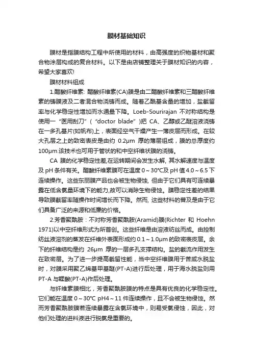 膜材基础知识
