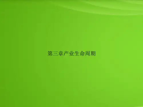 第三章产业生命周期