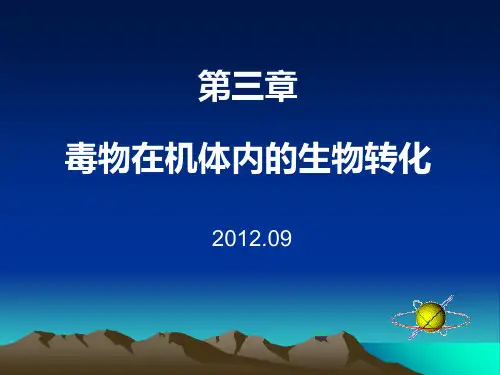 第03章毒物在机体内的生物转化ppt课件