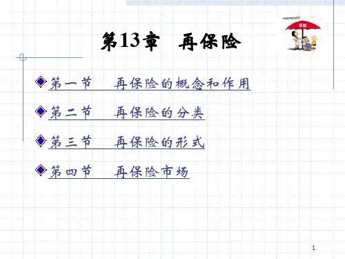 保险学教程(第13章)-再保险