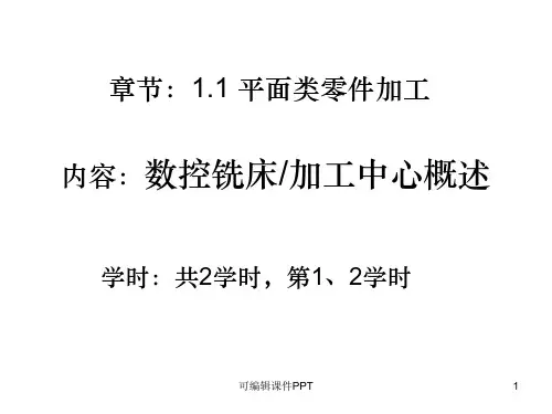 数控铣床加工中心概述ppt课件