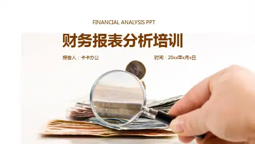 简约财务报表分析培训PPT模板
