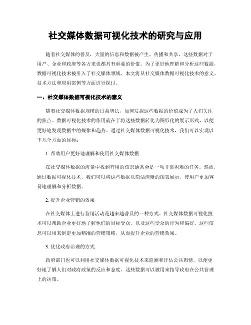 社交媒体数据可视化技术的研究与应用