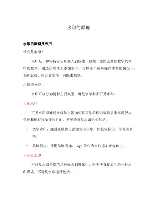 水印的原理