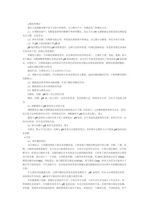 浅谈白酒中的酸