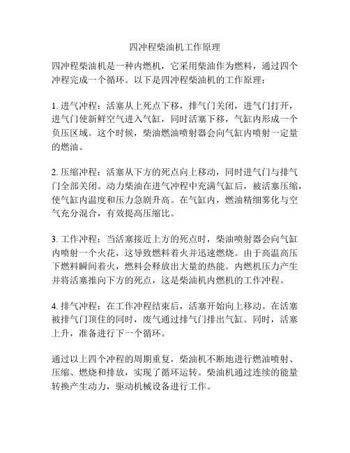 四冲程柴油机工作原理