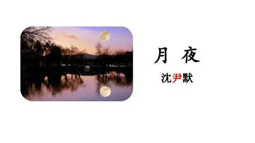 部编版九年级下册语文《月夜》PPT优秀课件