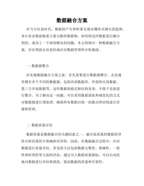 数据融合方案