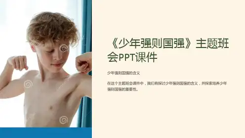 《少年强则国强》主题班会PPT课件