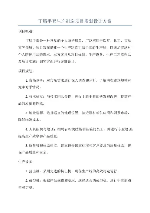 丁腈手套生产制造项目规划设计方案