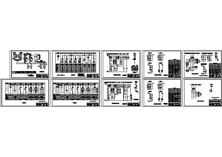 10kv变电室电气设计全套cad施工图