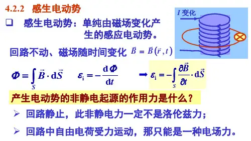 物理 电磁学 第33讲 感生电动势及感生电场