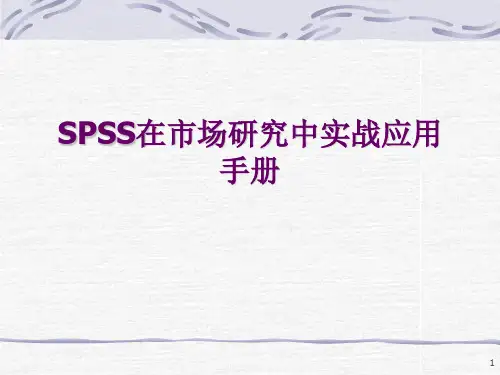 spss在市场研究中应用 