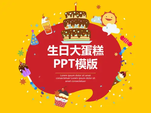 生日快乐生日祝福PPT模版