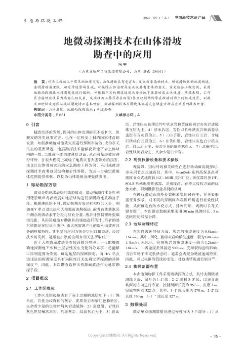 211038315_地微动探测技术在山体滑坡勘查中的应用