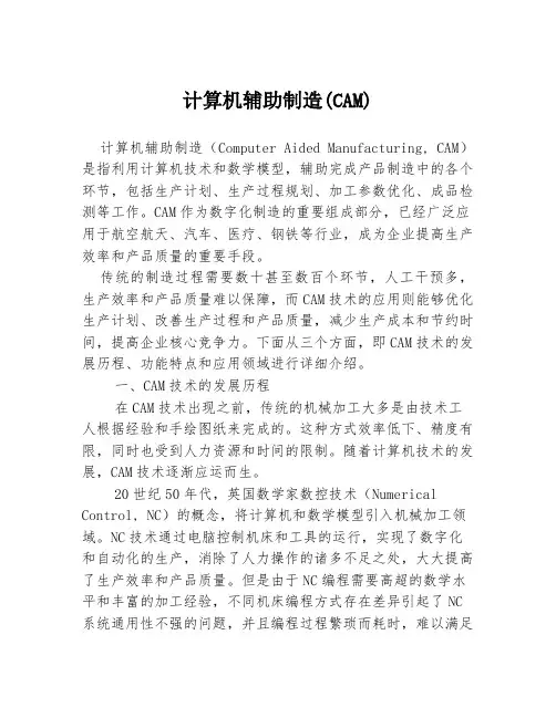 计算机辅助制造(CAM)
