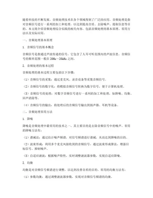 音频处理综合实践