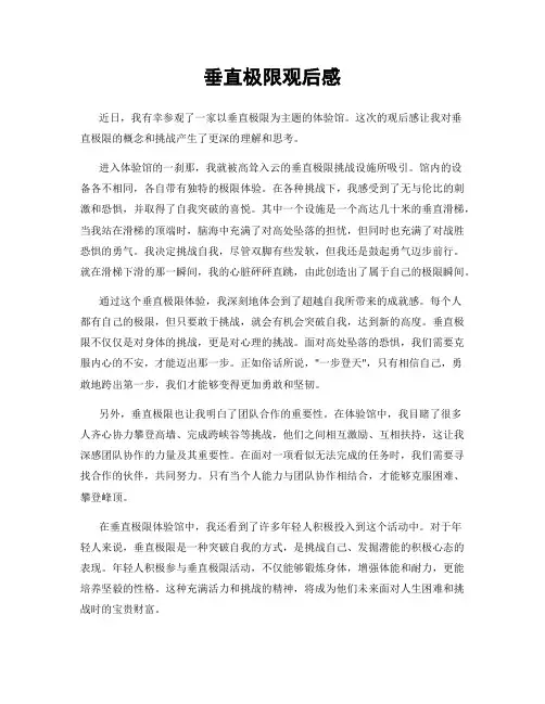垂直极限观后感