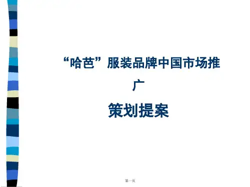某服装品牌中国市场推广策划提案.pptx