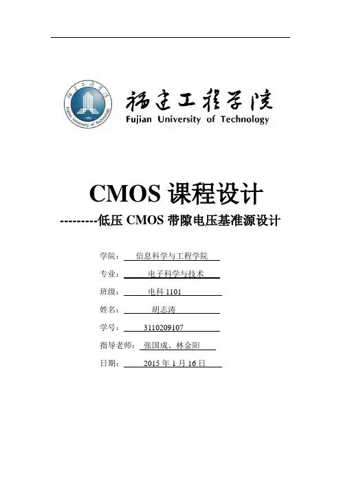 CMOS课程设计报告