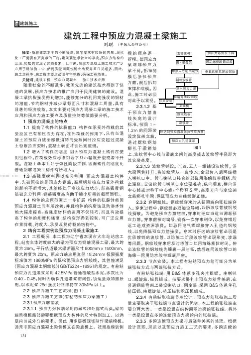 建筑工程中预应力混凝土梁施工