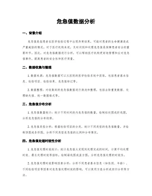 危急值数据分析