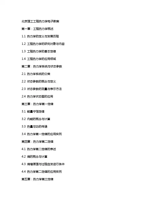 北京理工工程热力学电子教案