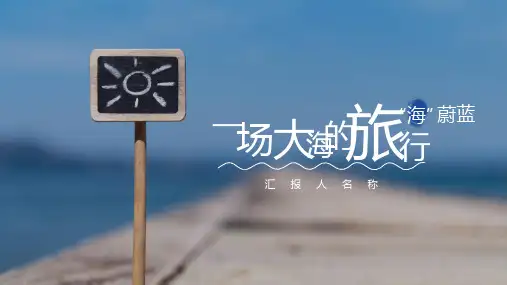 文艺风大海的旅行通用模板