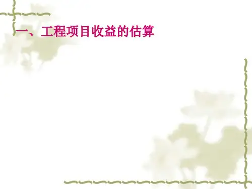 工程项目的财务分析(ppt 49页)