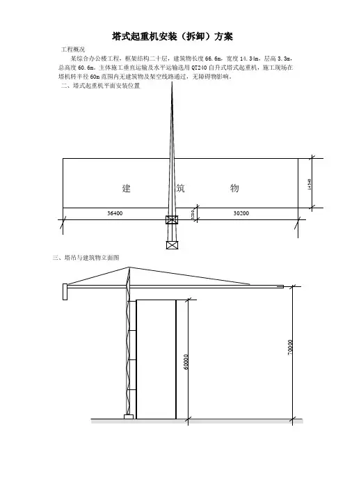塔式起重机安装(拆卸)方案