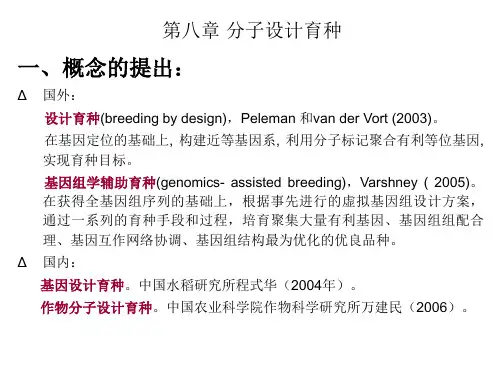 第八章 分子设计育种